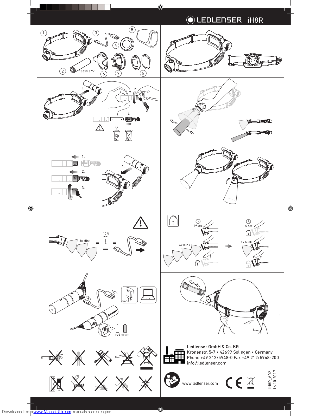 ledlenser iH8R User Manual