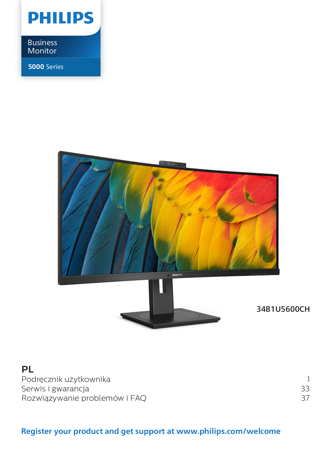 PHILIPS 34B1U5600CH User guide - ManualMachine.com