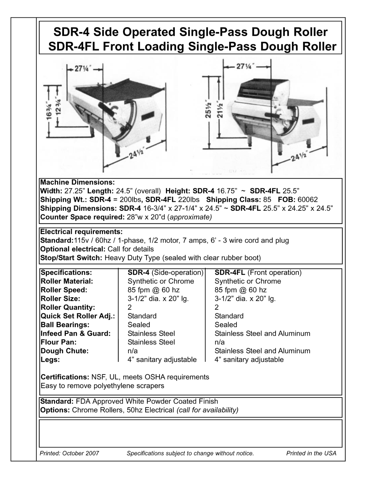 Dutchess SDR-4FL User Manual