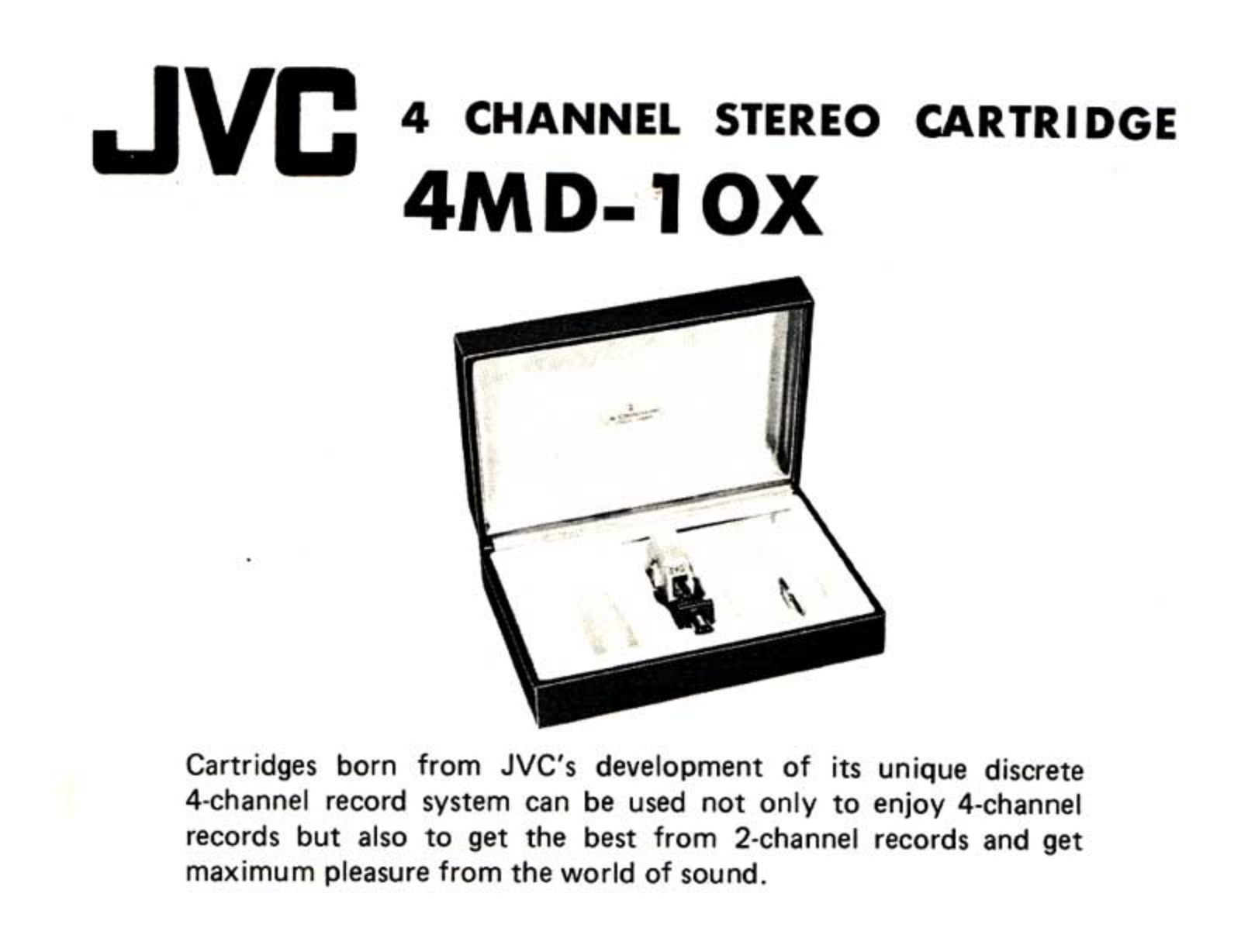 JVC 4-MD-10-X Owners manual