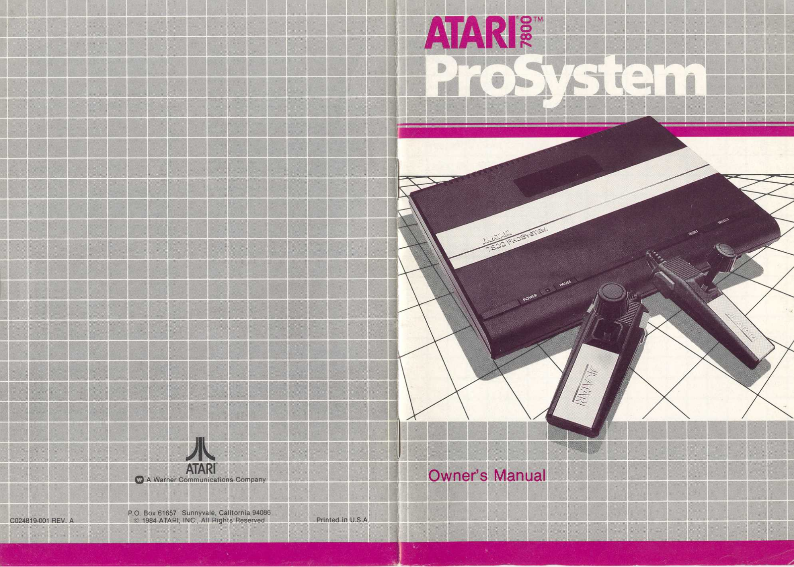 Atari 7800 User Manual