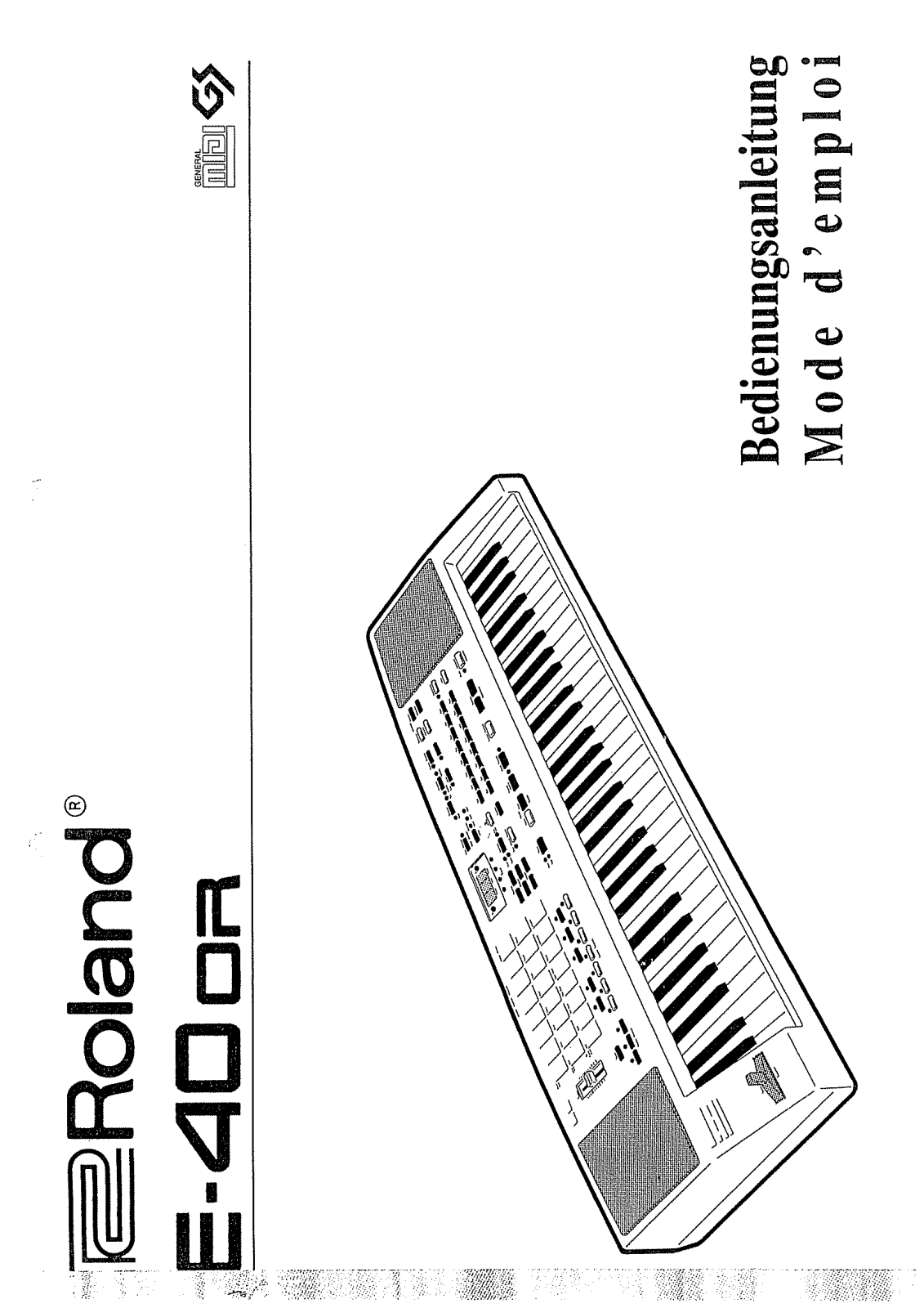 Roland E-40 OR User Manual