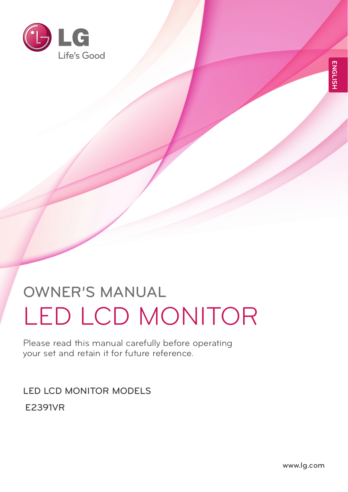 LG E2391VR User Manual
