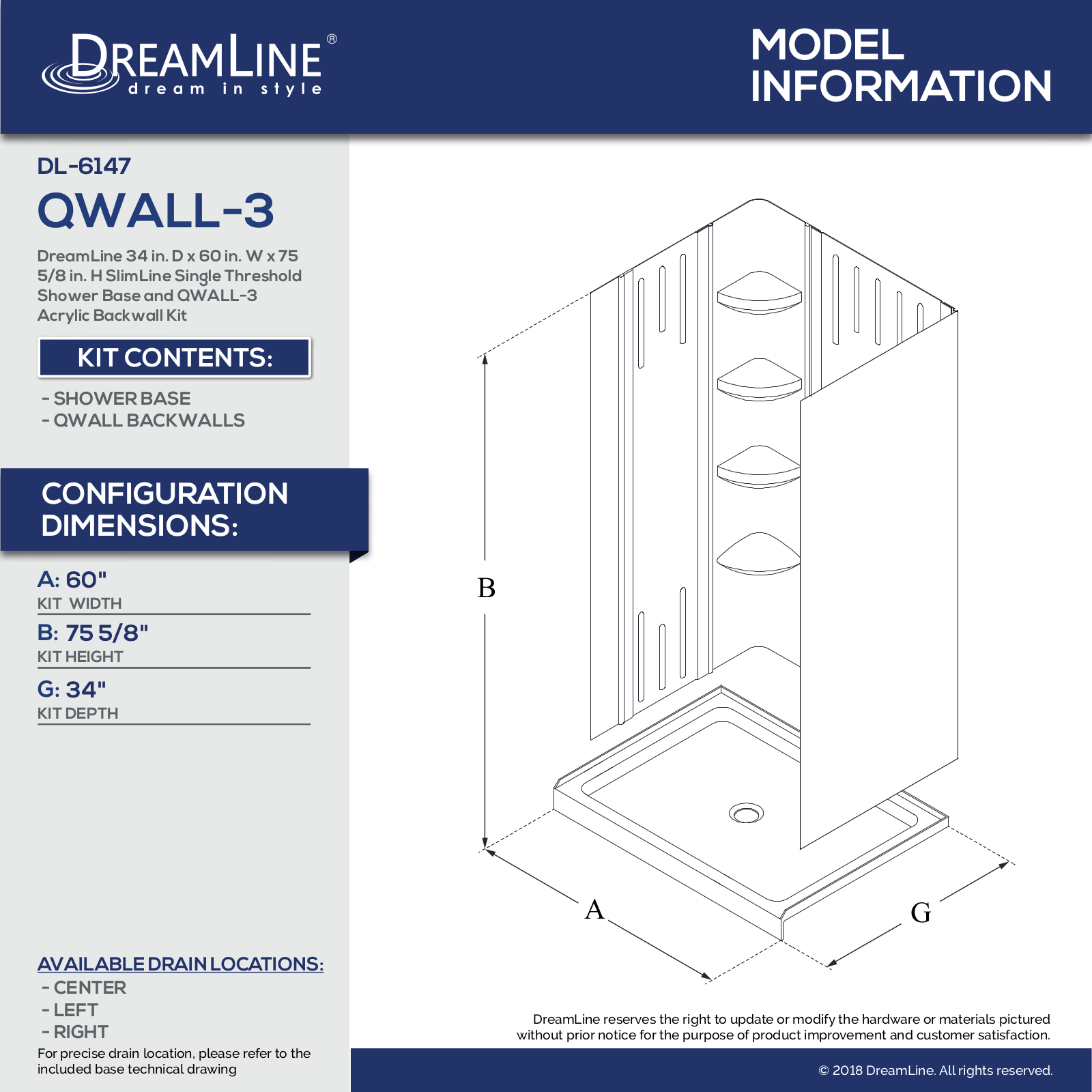 DreamLine DLN3227 Specifications - ManualMachine.com