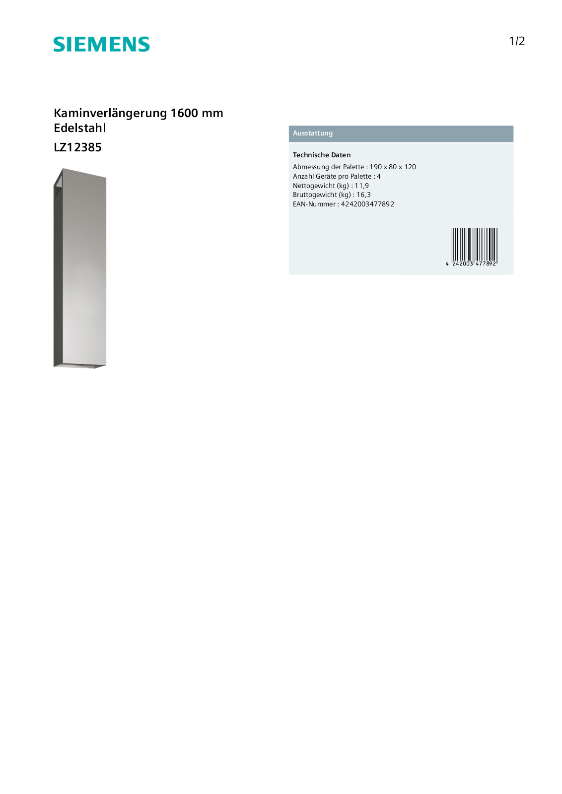 Siemens LZ12385 User Manual