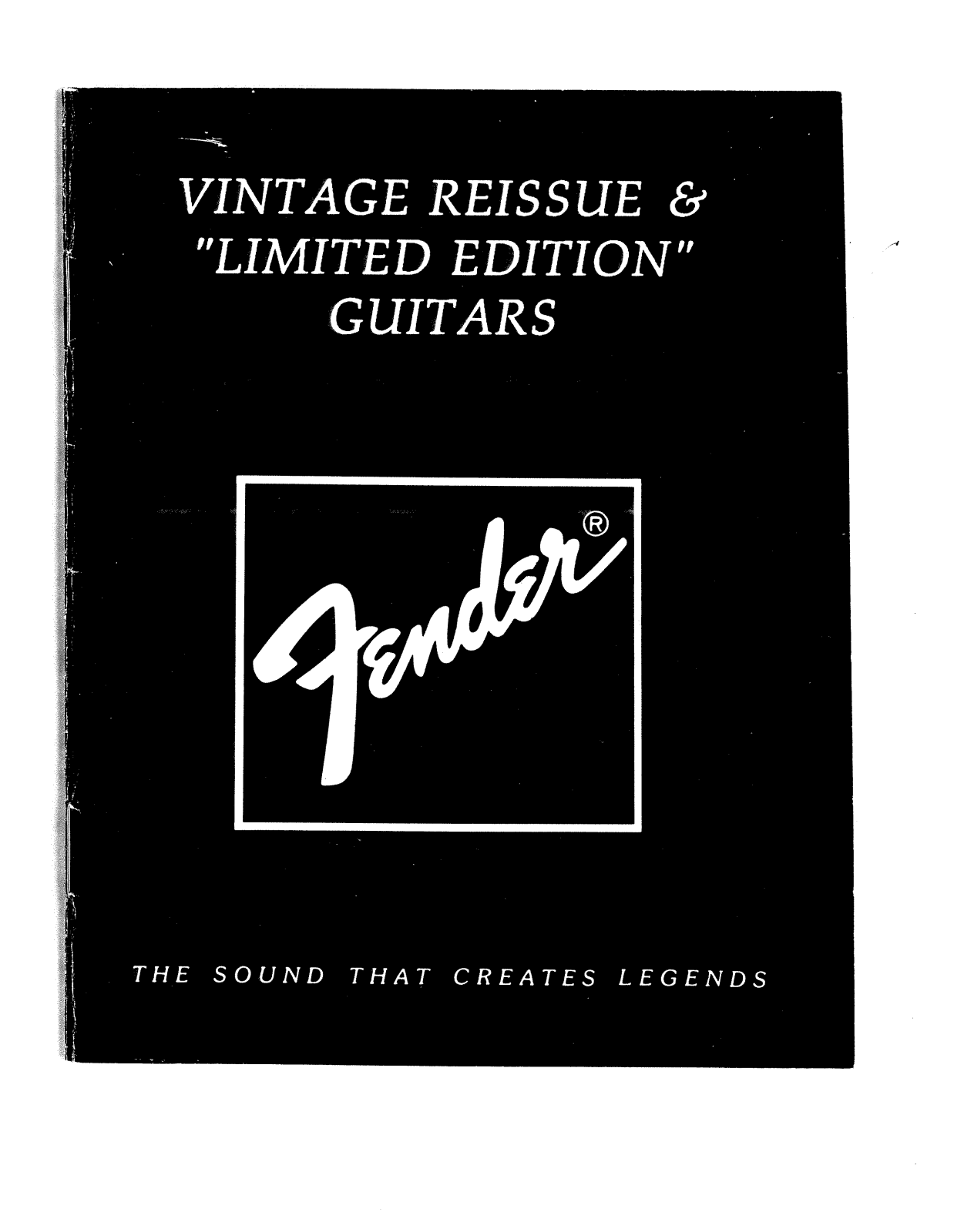 Fender 62-Esquire Operation Manual