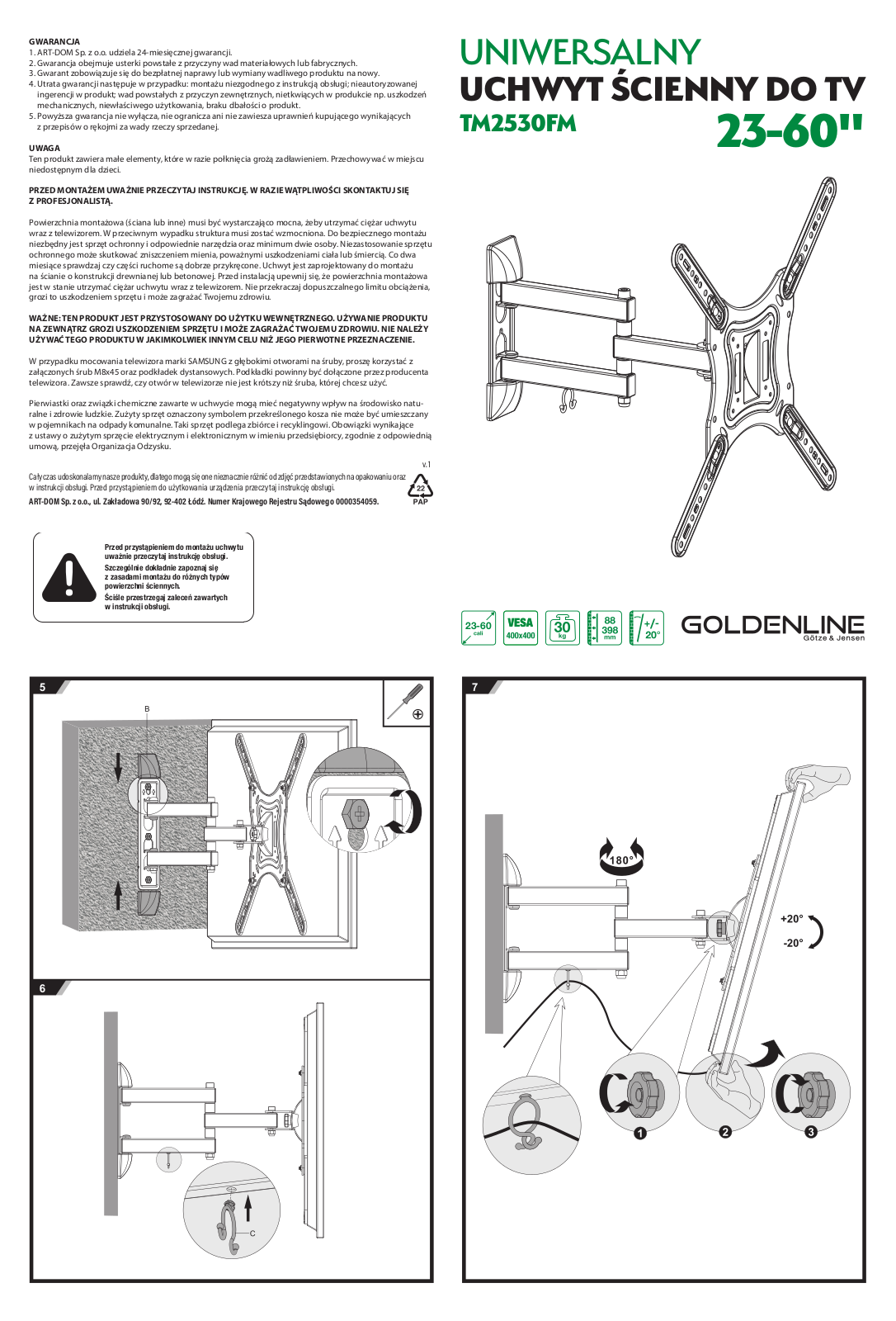 GOTZE & JENSEN TM2530FM User guide - ManualMachine.com