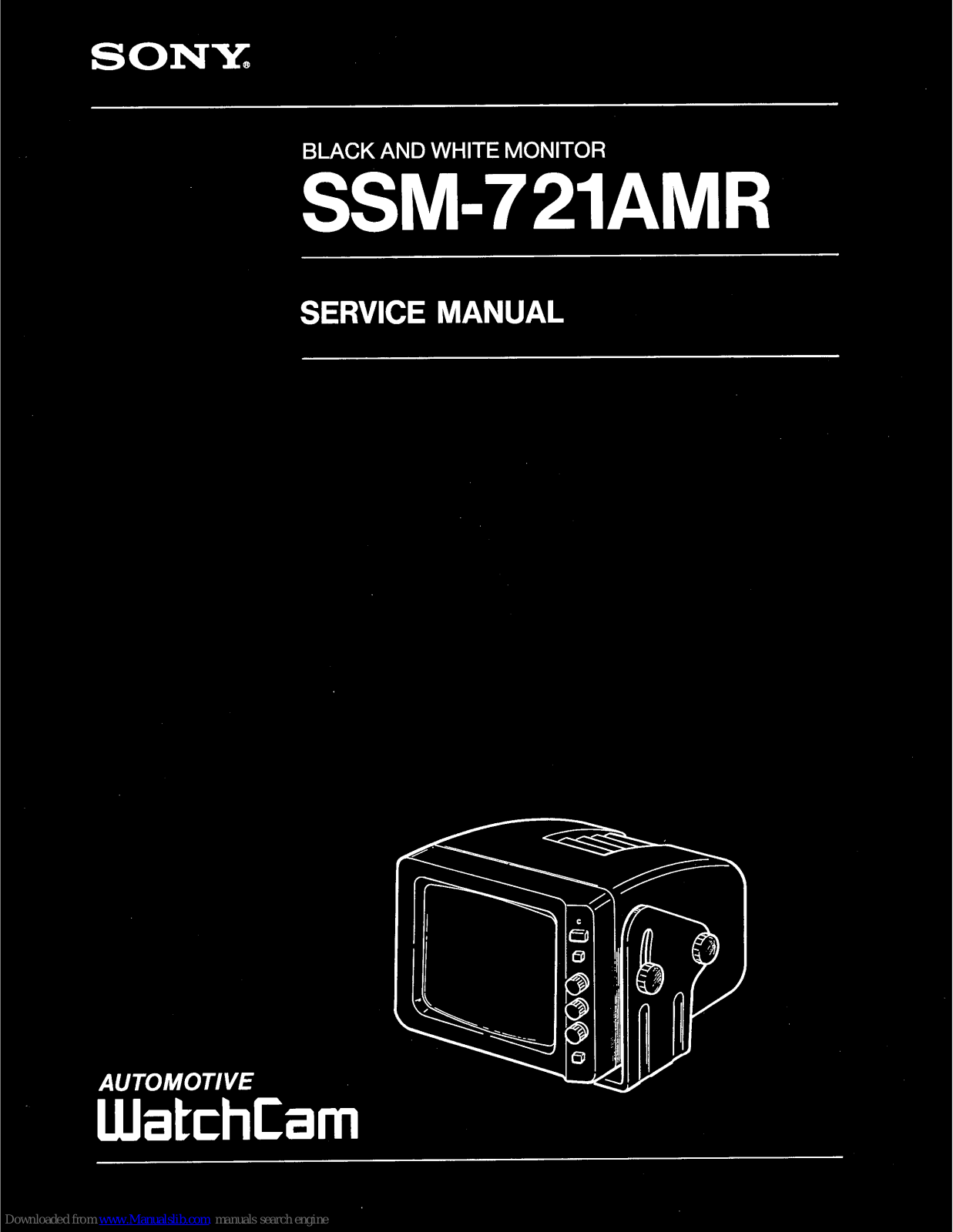 Sony SSM-721AMR Service Manual