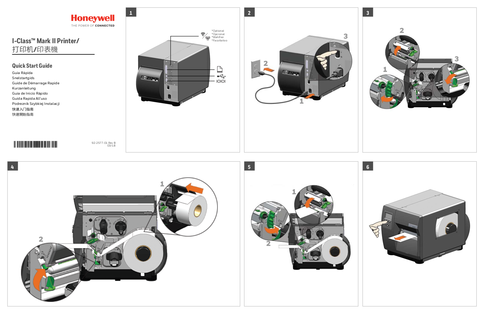 Honeywell I-Class Mark II Quick Start Manual