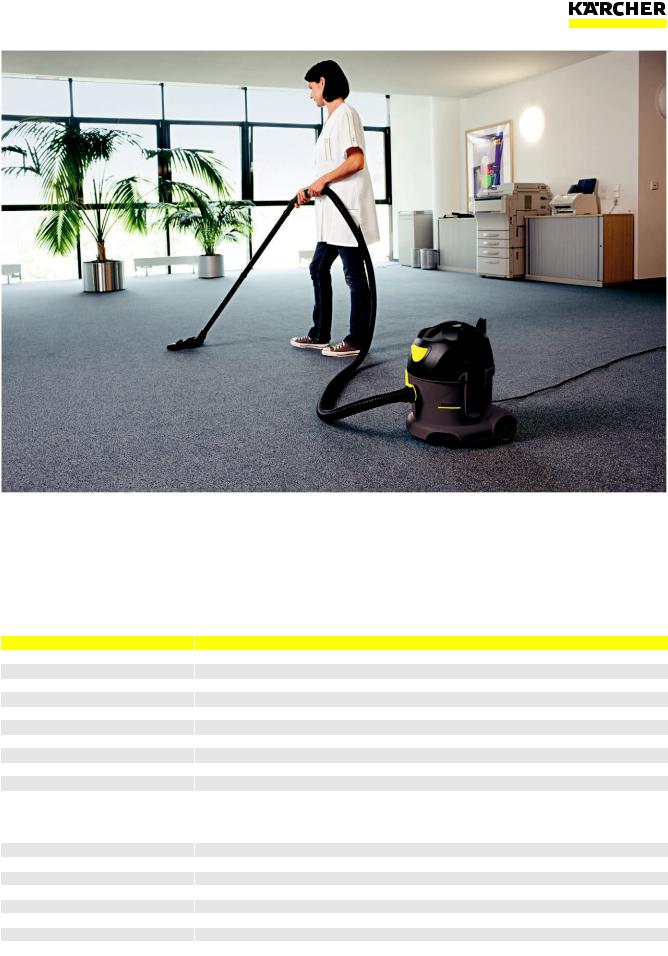 Karcher T 10/1 Adv Datasheet