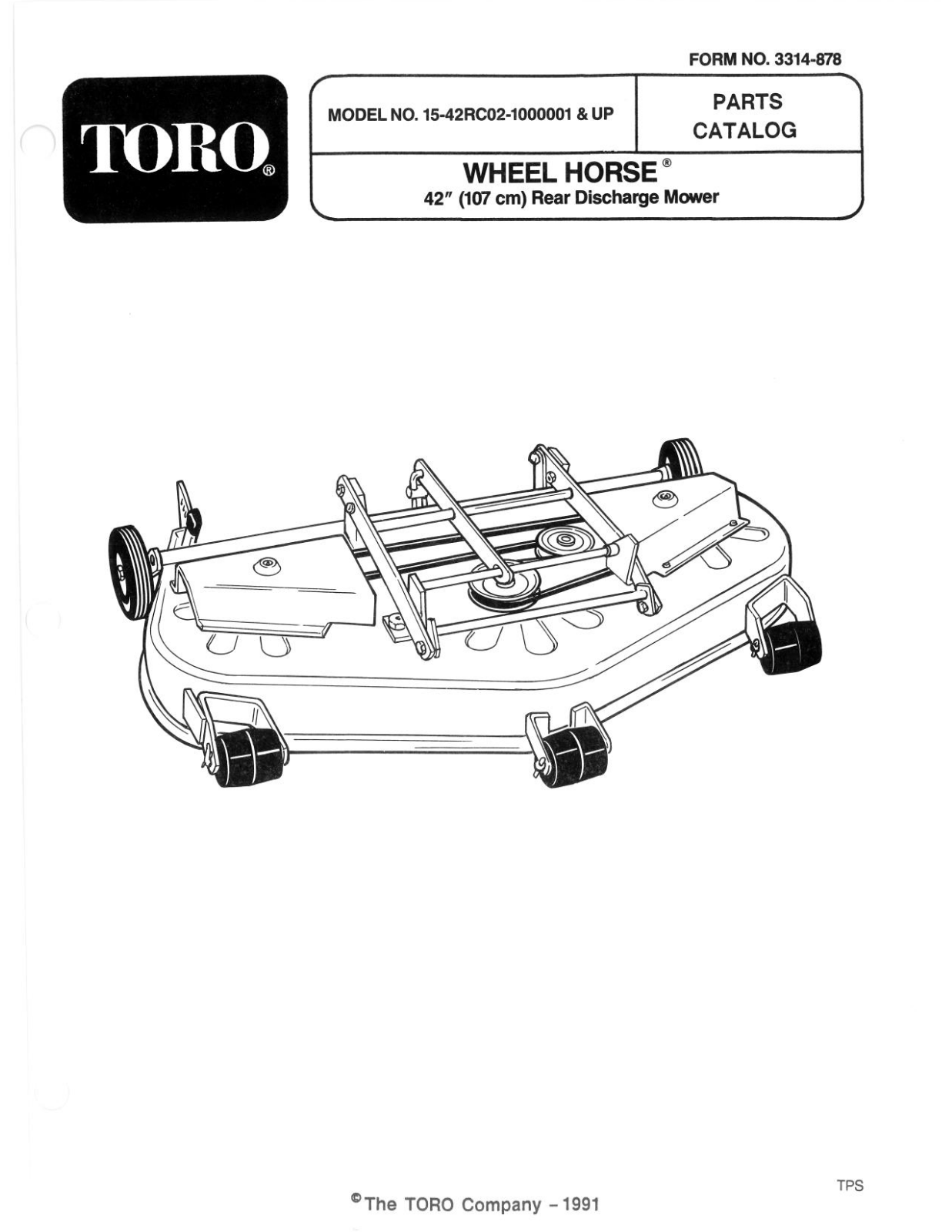 Toro 15-42RC02 Parts Catalogue