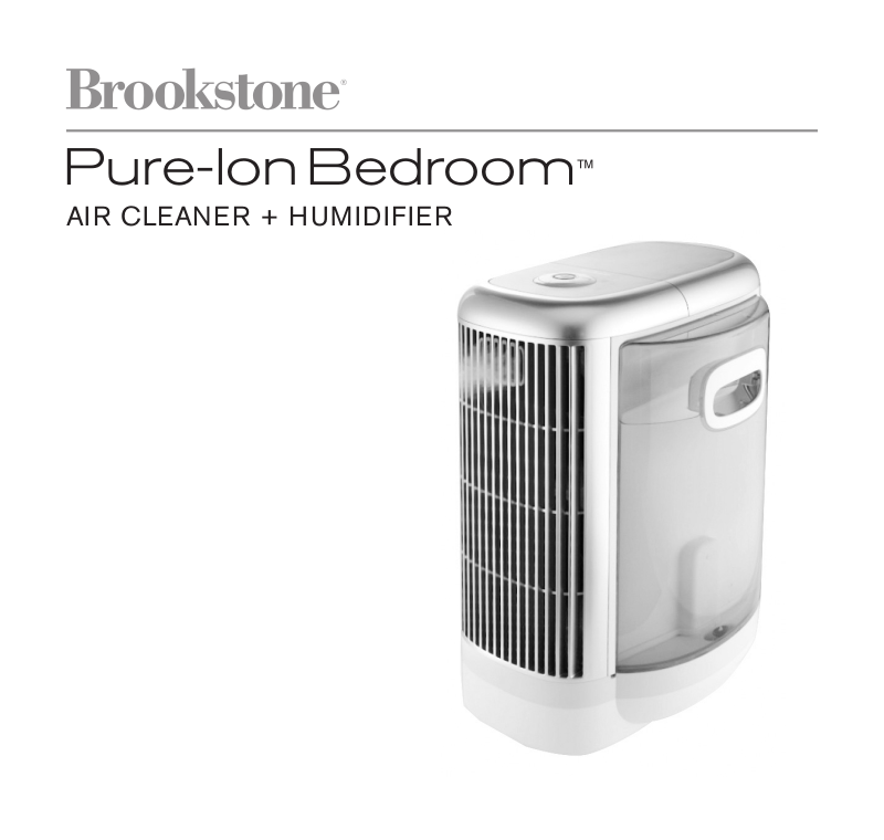 Brookstone Pure ion Bedroom User Manual