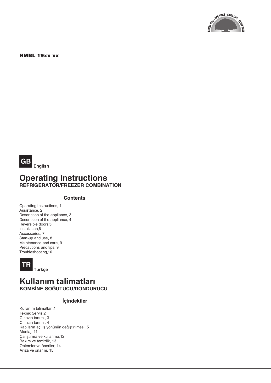 HOTPOINT/ARISTON NMBL 1921 F T/HA User Manual