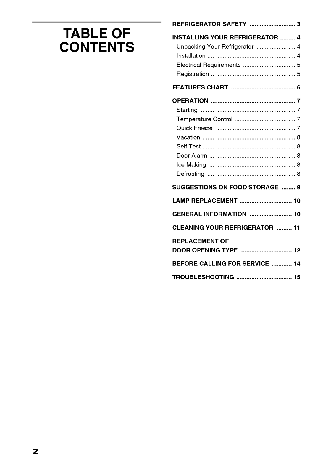 LG GR-349RT User Manual