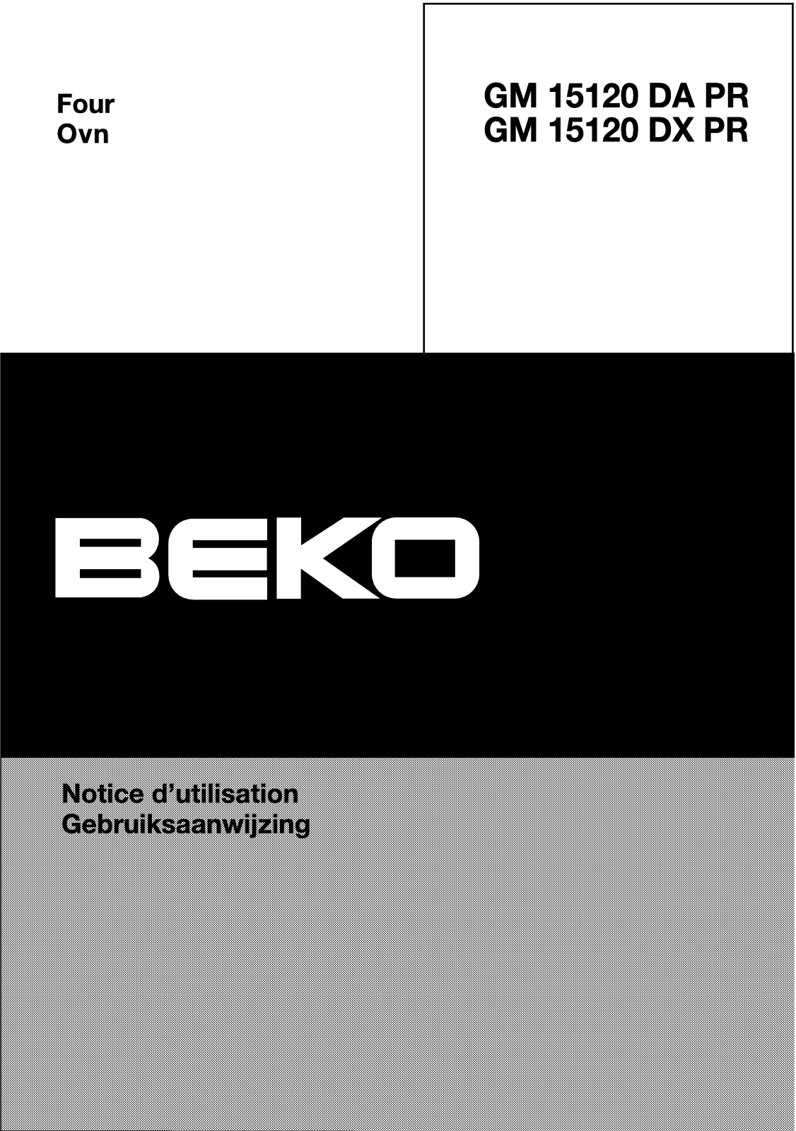 BEKO GM 15120 DA PR User Manual