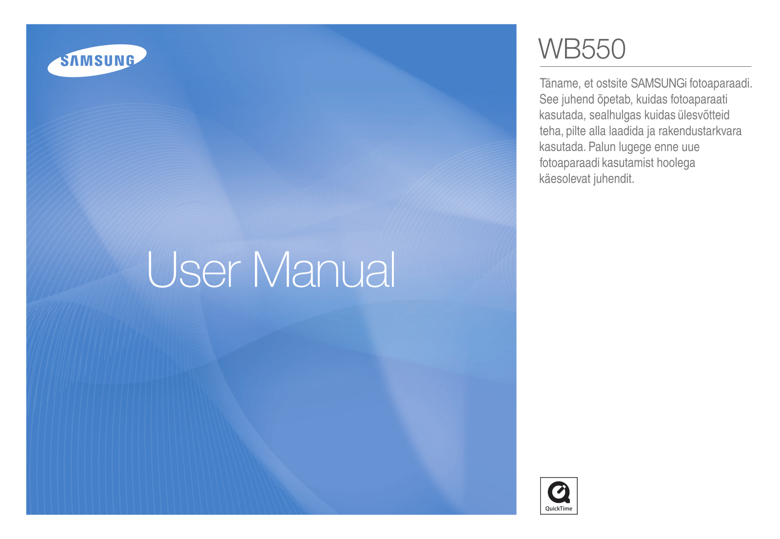 Samsung WB550 User Manual