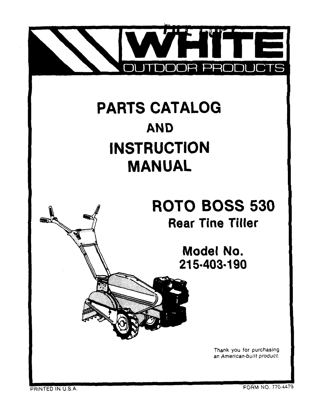 White Outdoor 215-403-190 User Manual