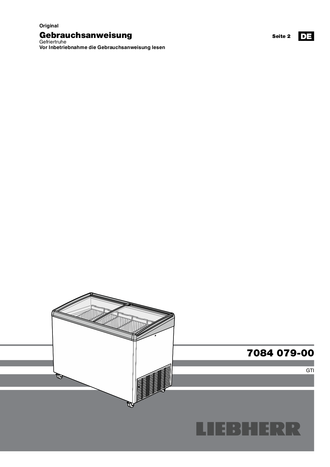 liebherr GTI 3353 operation manual