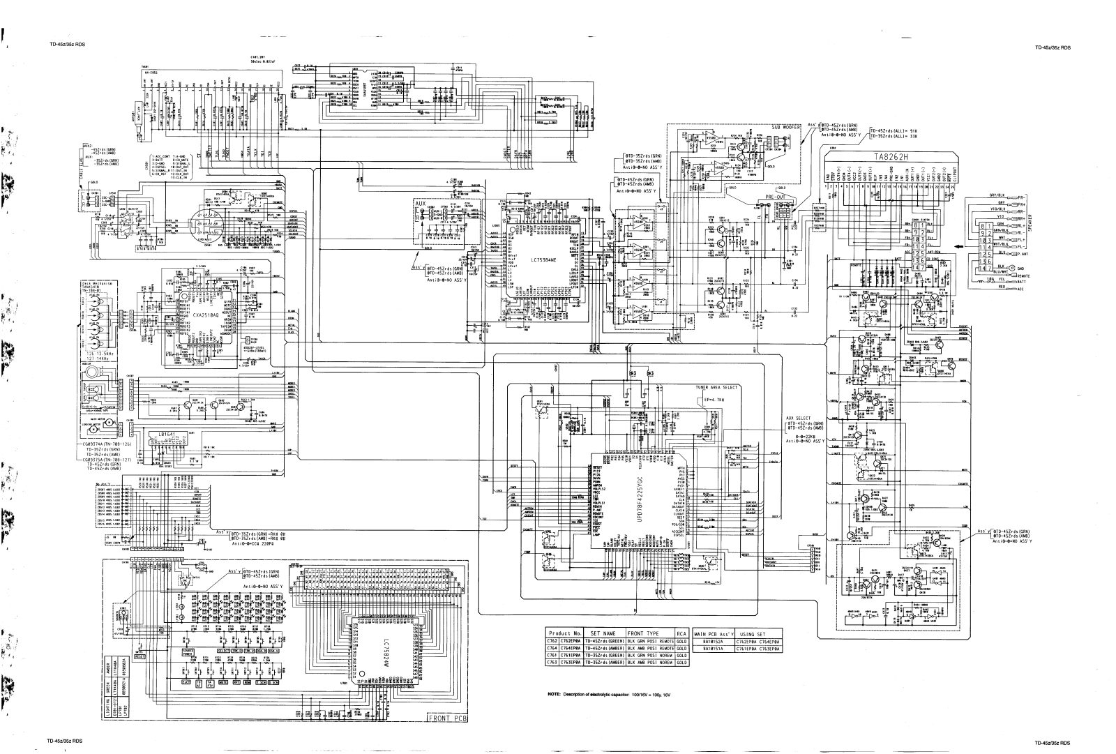 Nakamichi TD-45z, TD-35z Schematic