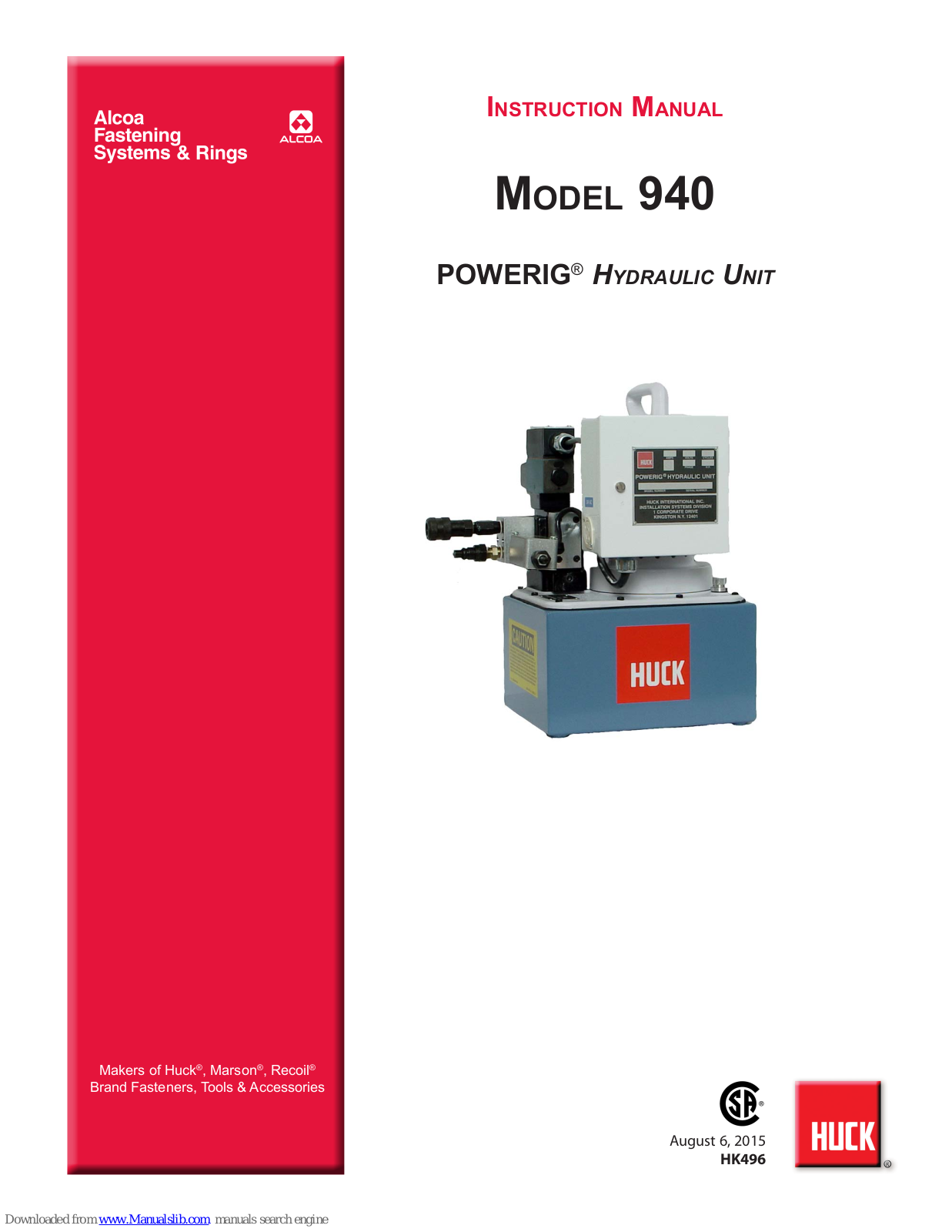Huck POWERIG 940 Instruction Manual - ManualMachine.com