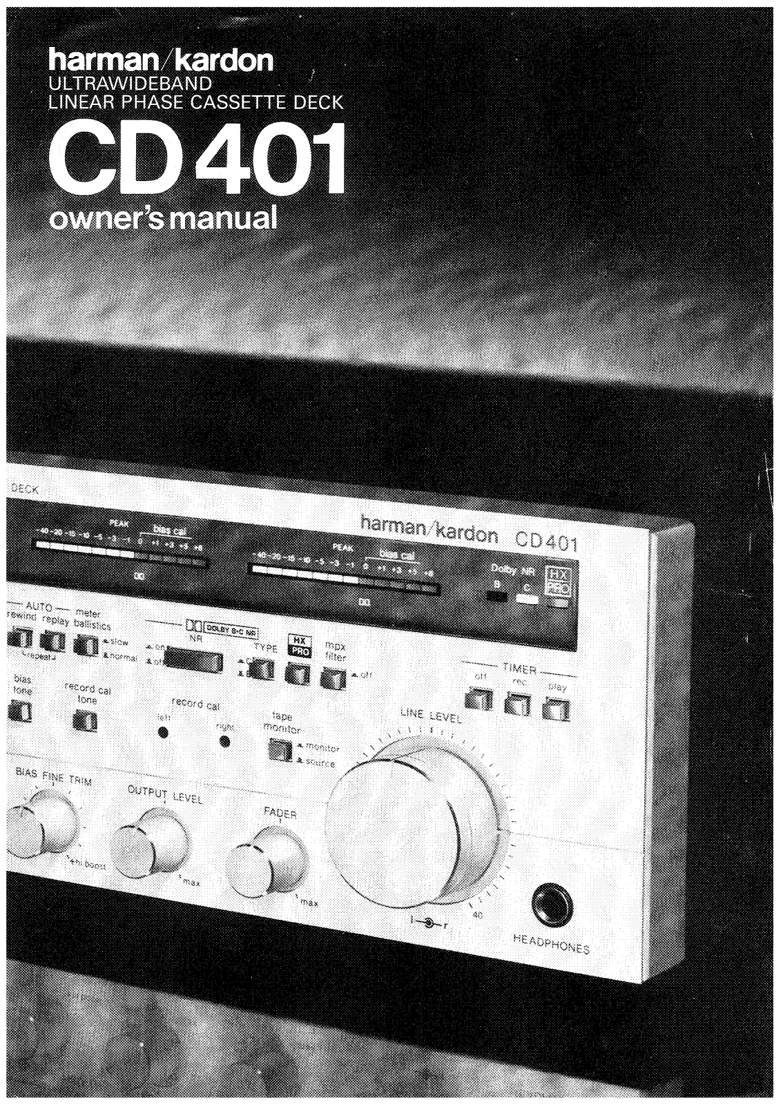 Harman-Kardon CD401 User Manual
