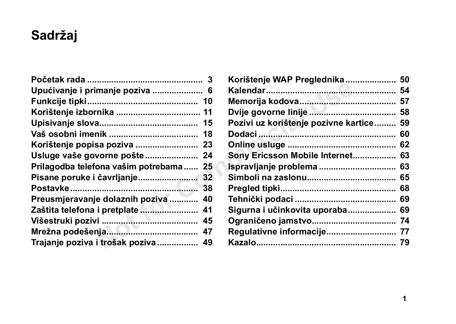 Sony ericsson T600 User Manual