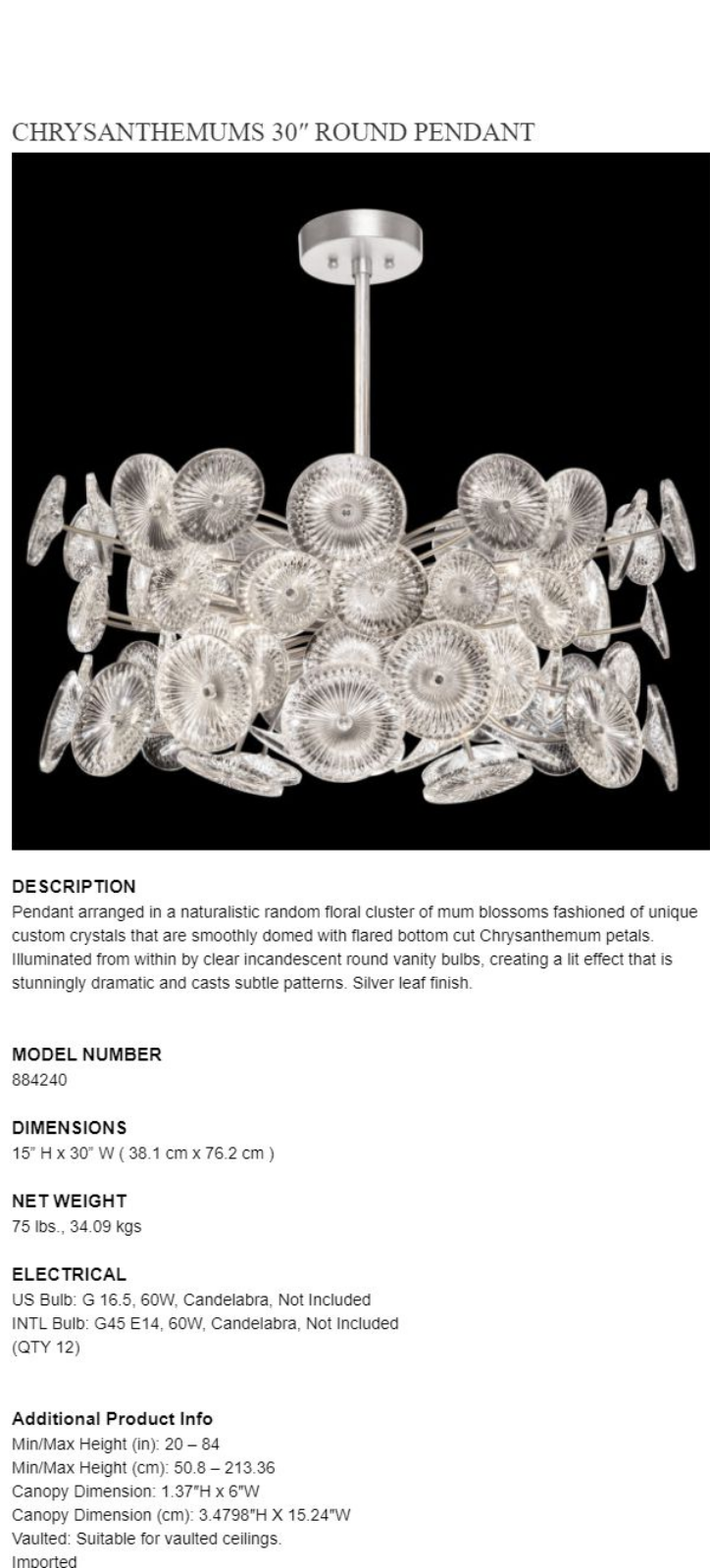 Fine Art Handcrafted Lighting XFA3213 Specifications - ManualMachine.com