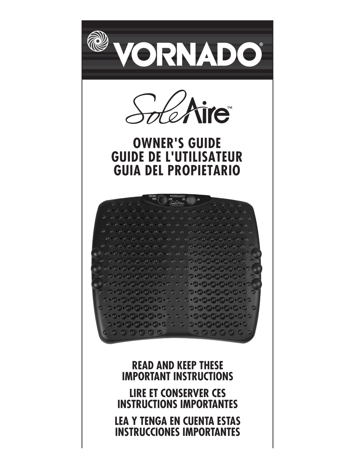 Vornado SoleAire User Manual