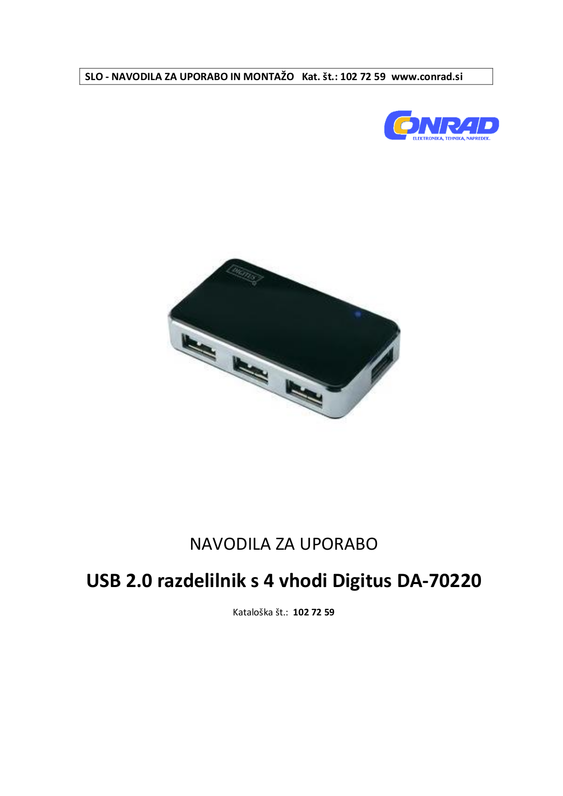 Digitus DA-70220 User manual