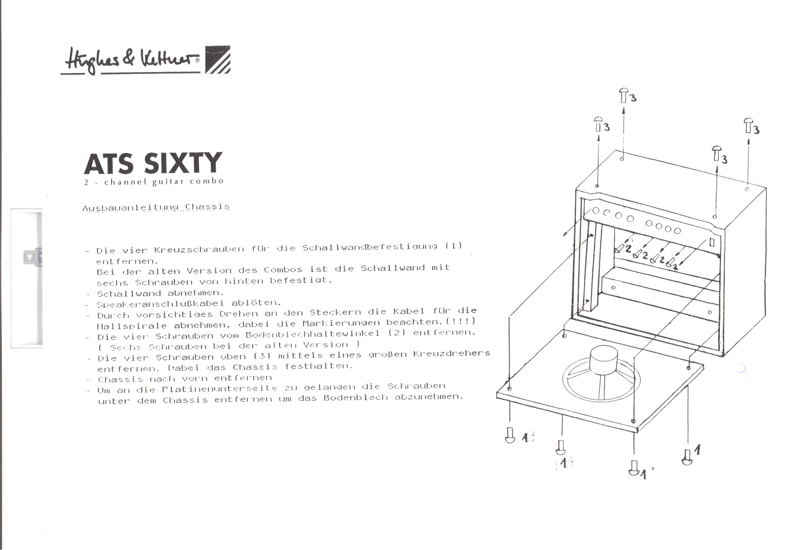 Hughes Kettner ats60 schematic