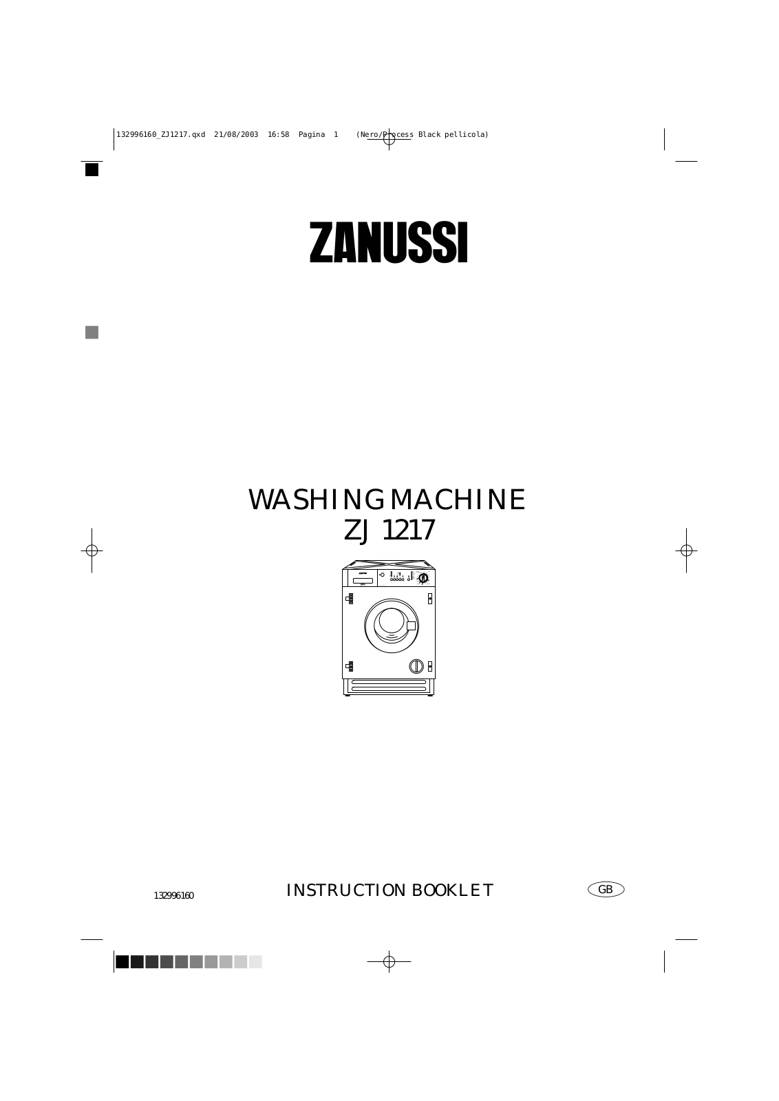 Zanussi ZJ 1217 User Manual