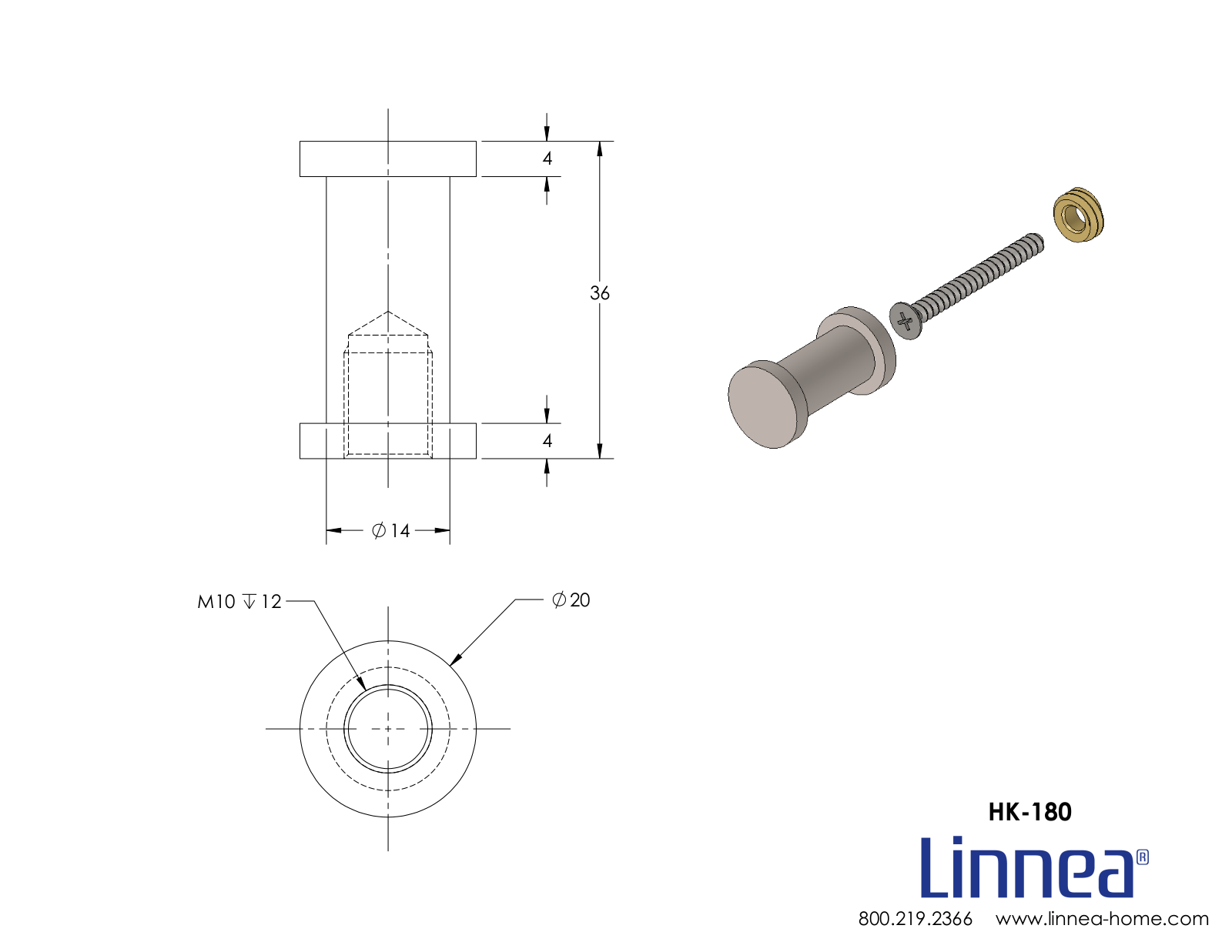 Linnea LNNE8447 Dimensions - ManualMachine.com