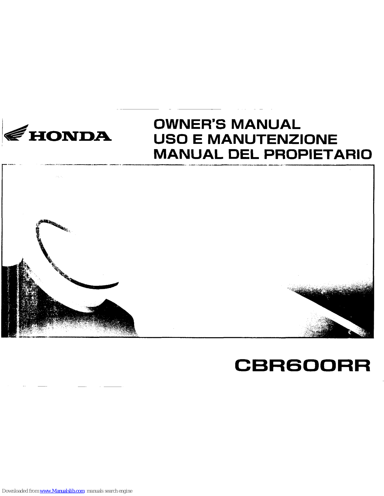 Honda CBR600RP Owner's Manual