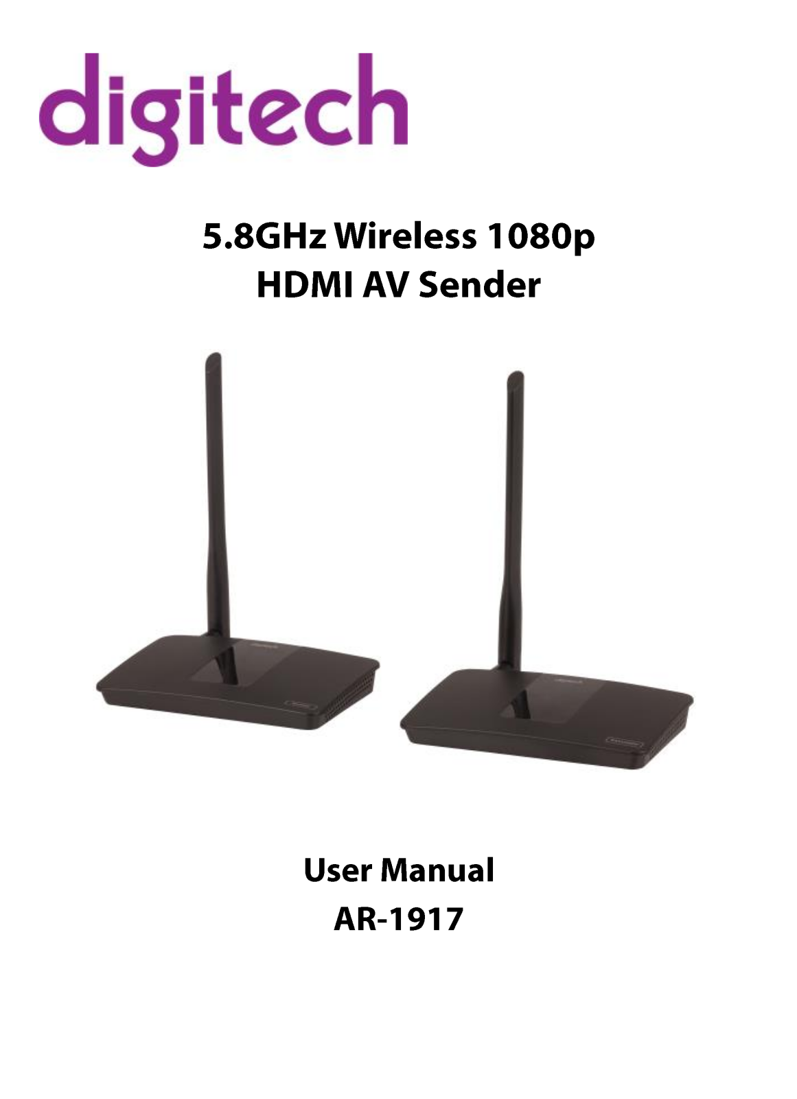 Digitech AR1917 User guide