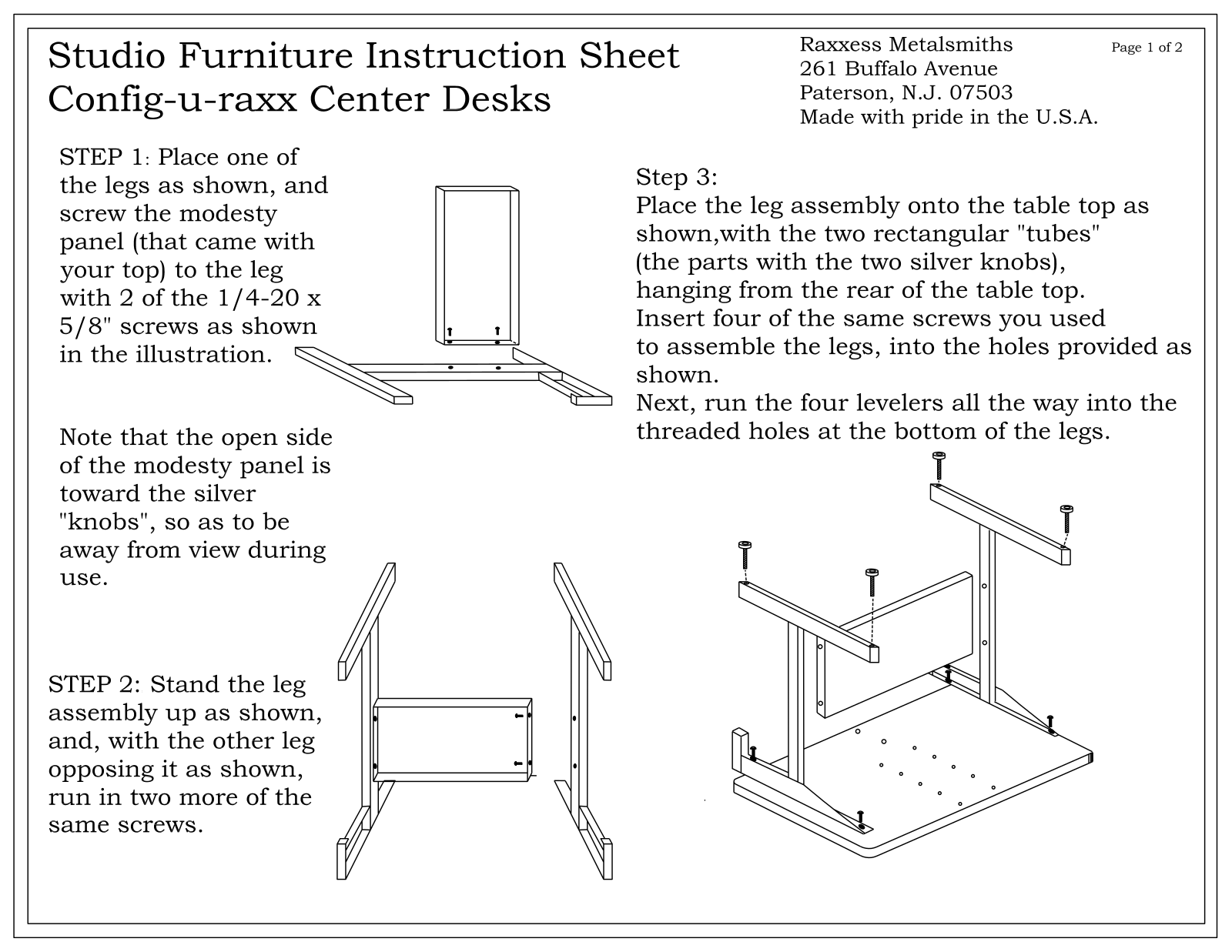 CHIEF ACD4256M User Manual