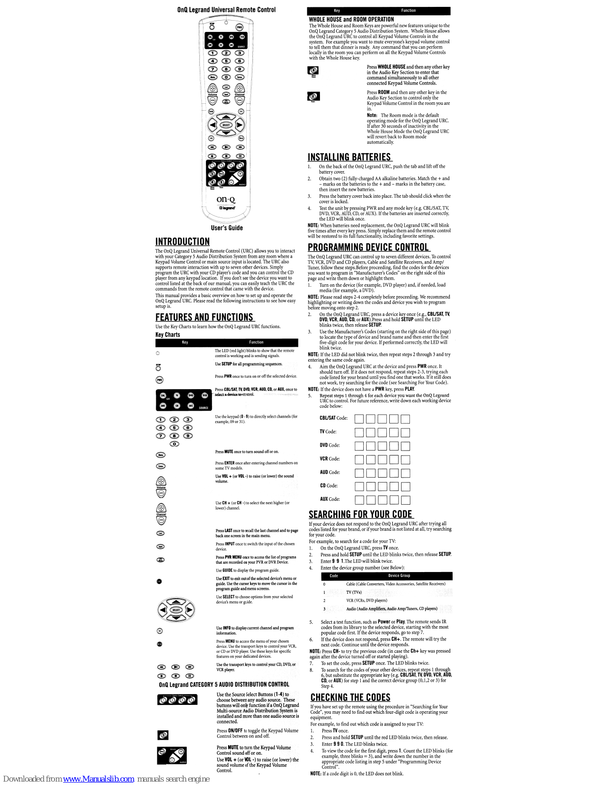 OnQ Technologies Legrand User Manual - ManualMachine.com