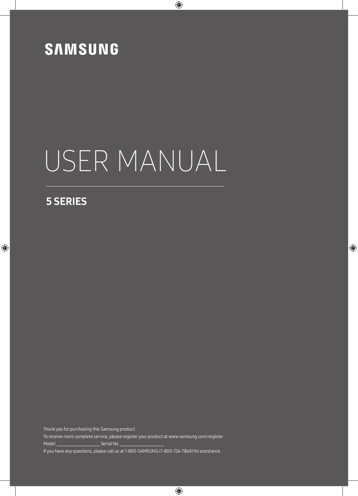 Samsung UN49M530DA, UN49M5300A User Manual