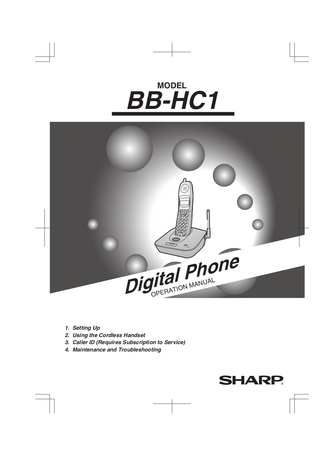 Sharp HRO00026 User Manual