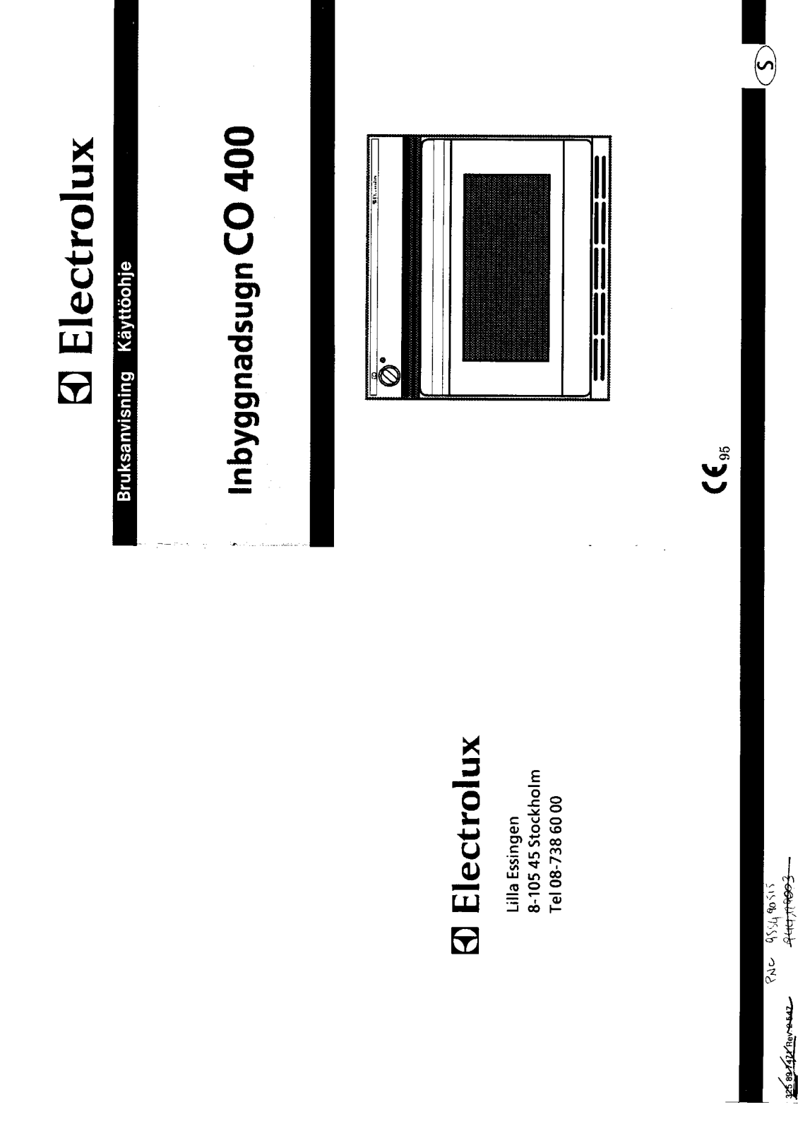 electrolux CO400 User Manual