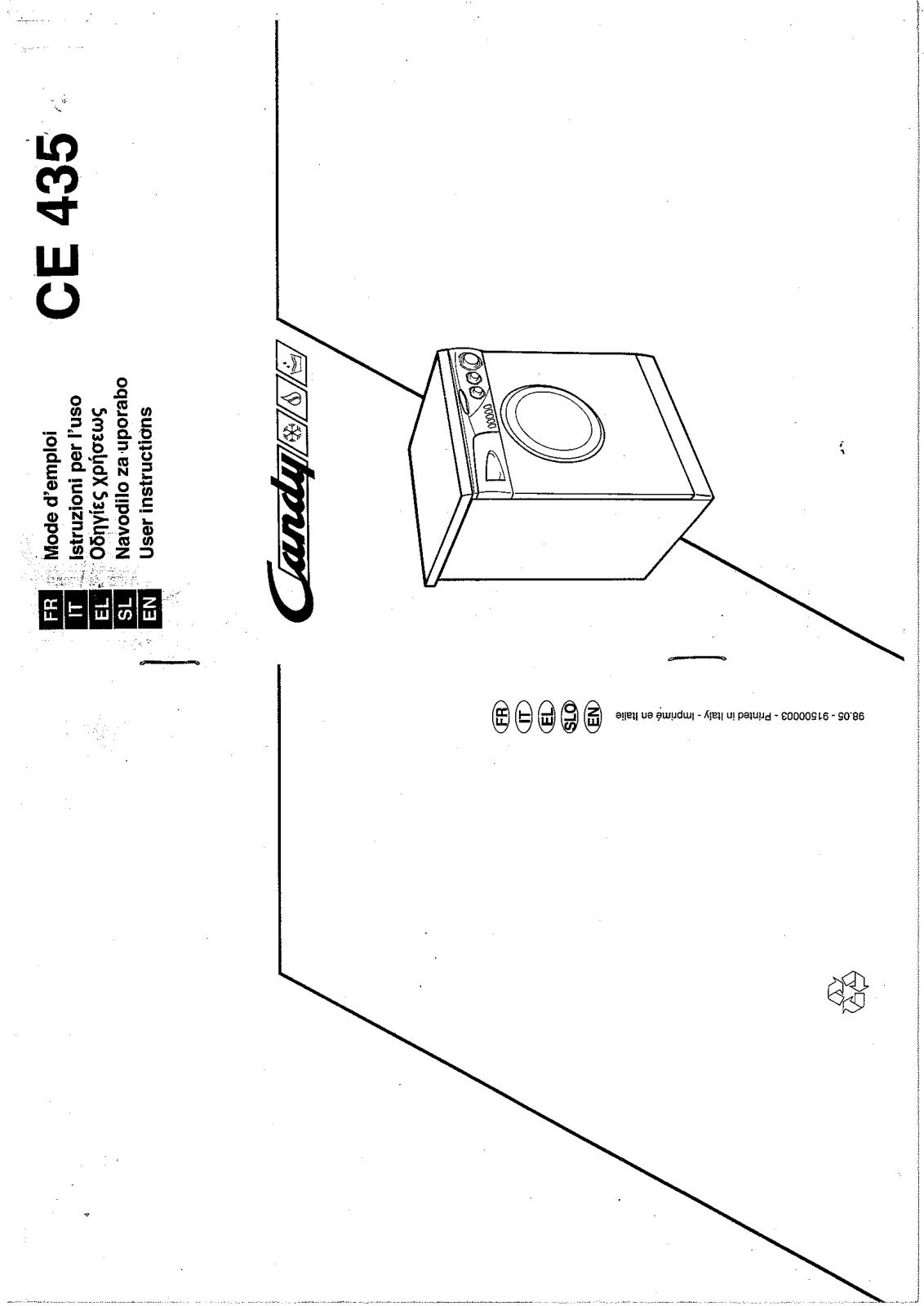 Candy CE 435 User Manual