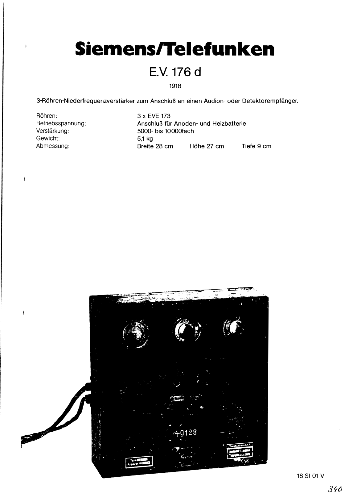 Telefunken EV-176D Schematic