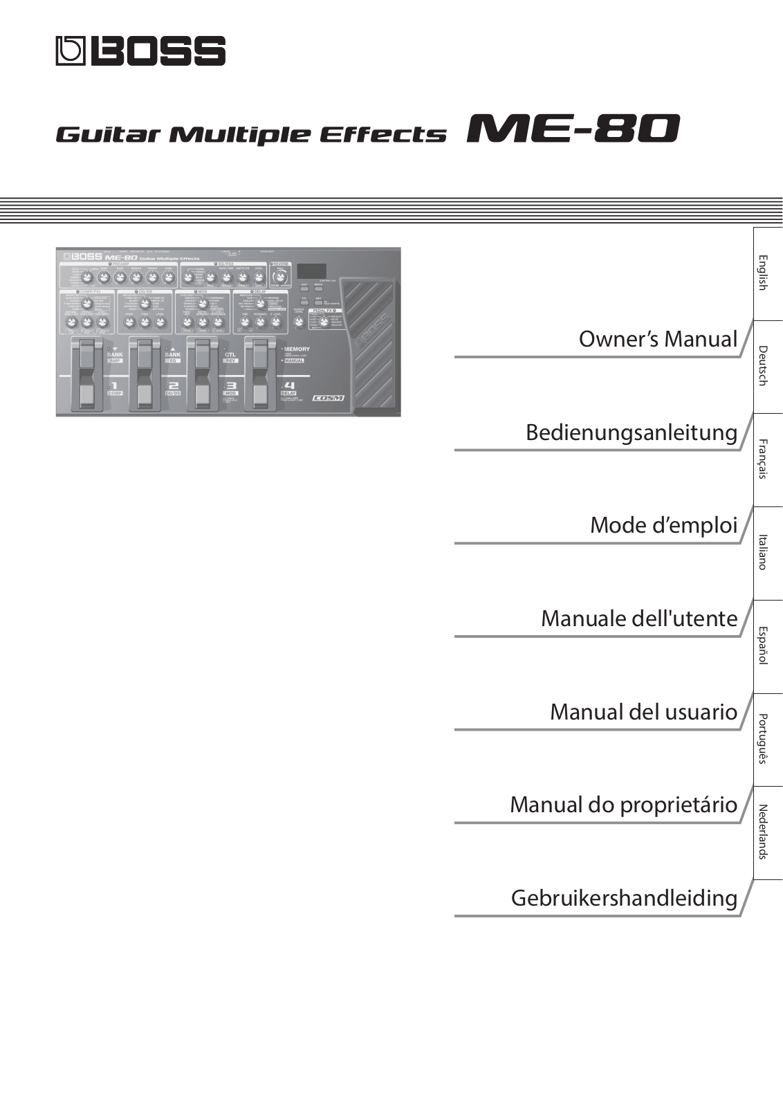 Boss ME-80 Owner’s Manual