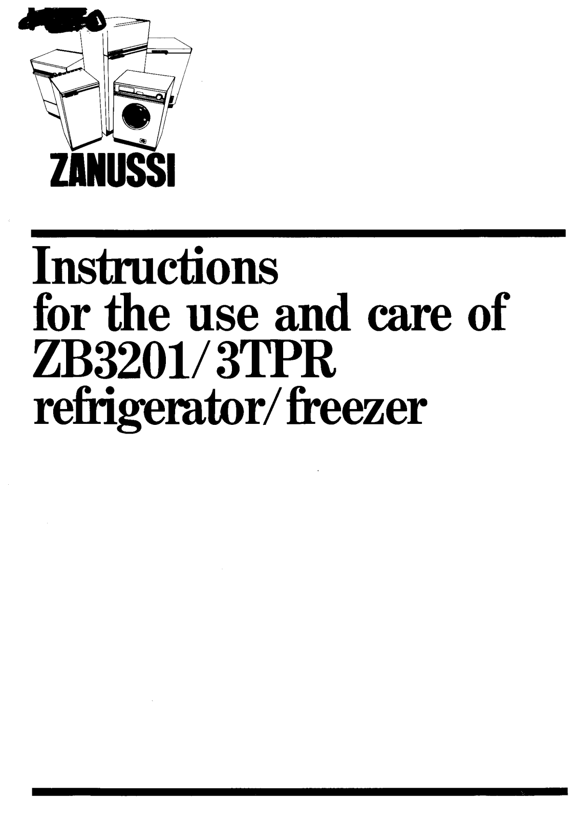 Zanussi ZB 3201 3 TPR User Manual