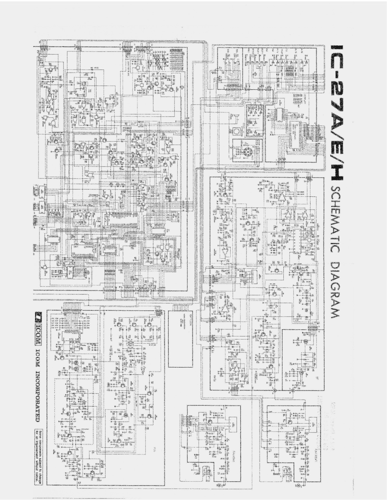 ICOM IC-27A SCHEMATIC