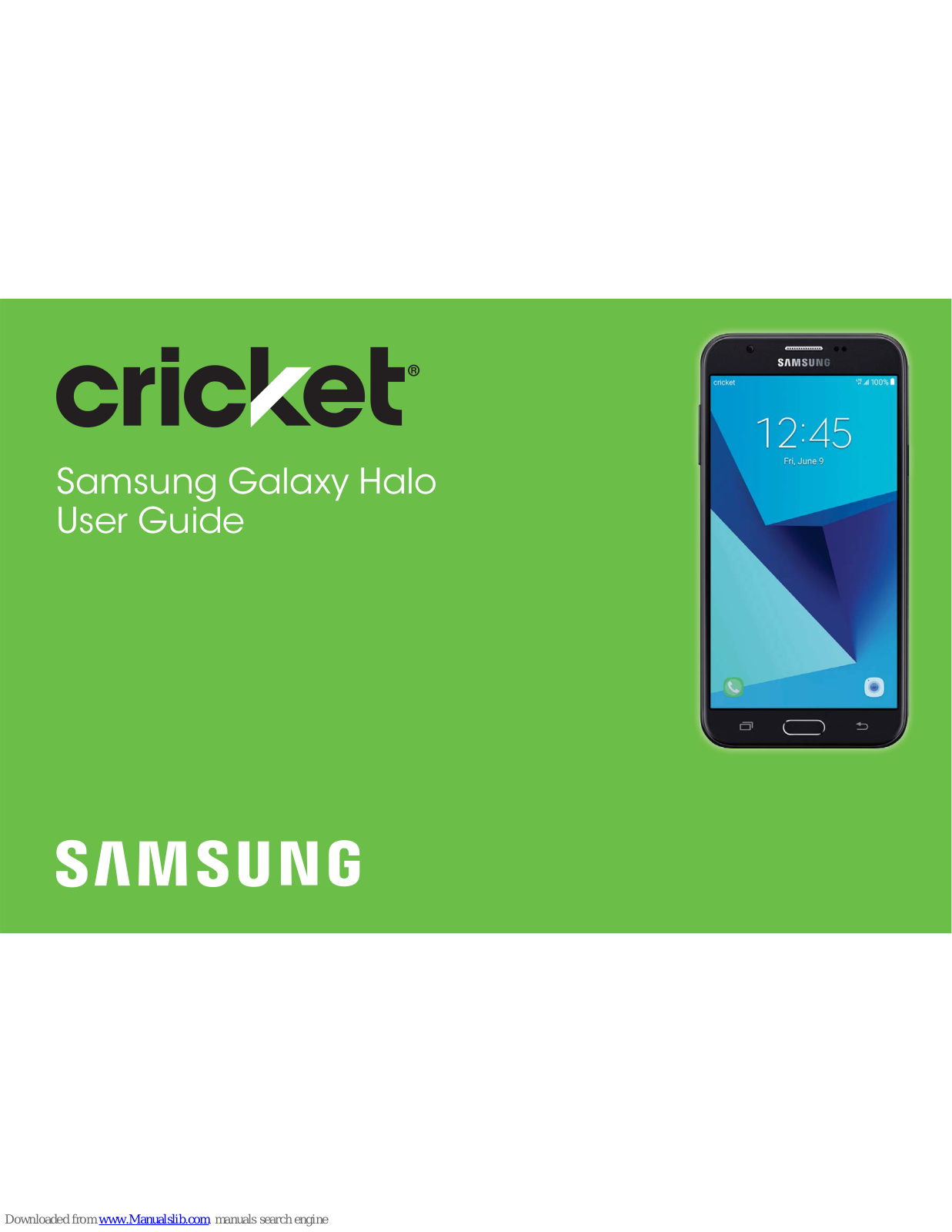 Samsung CRICKET GALAXY HALO User Manual