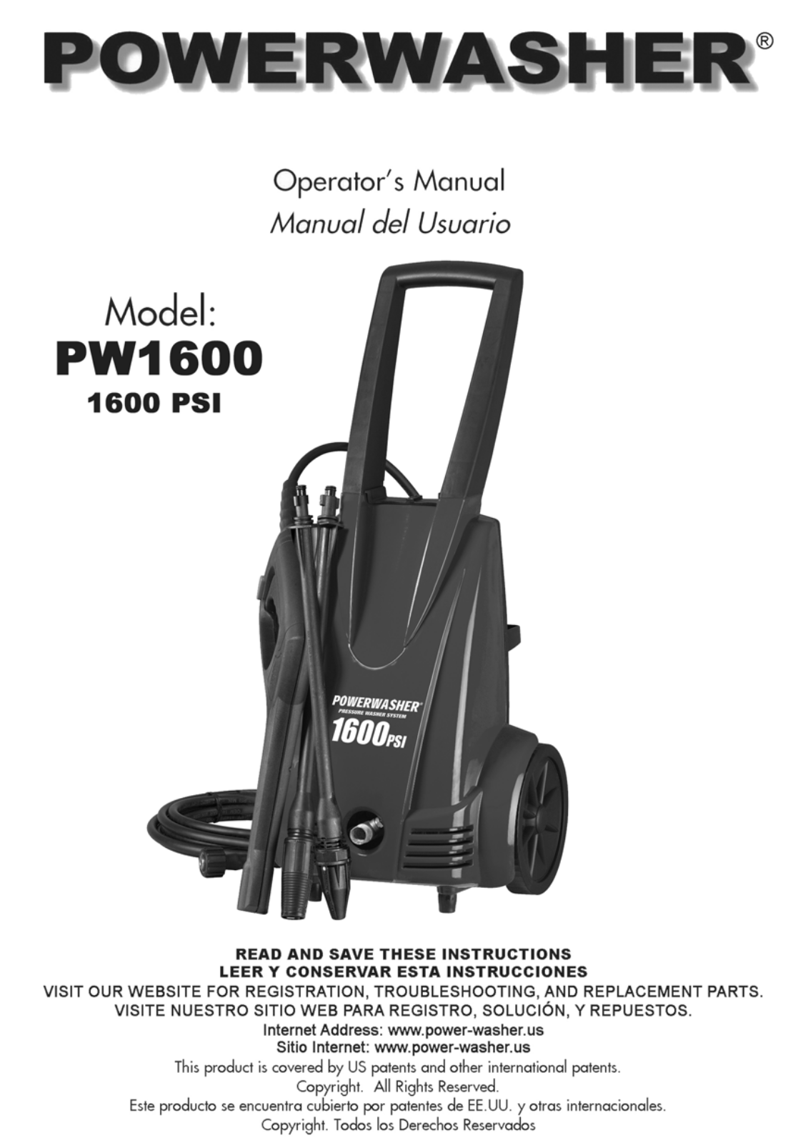 Powerwasher PW1600 Owners Manual - ManualMachine.com