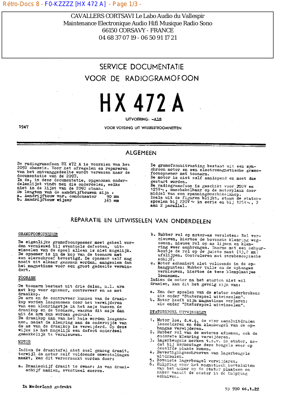 Philips hx 472 a Datasheet - ManualMachine.com