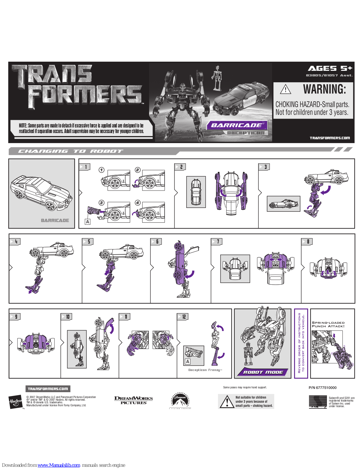 Hasbro 83805 User Manual - ManualMachine.com