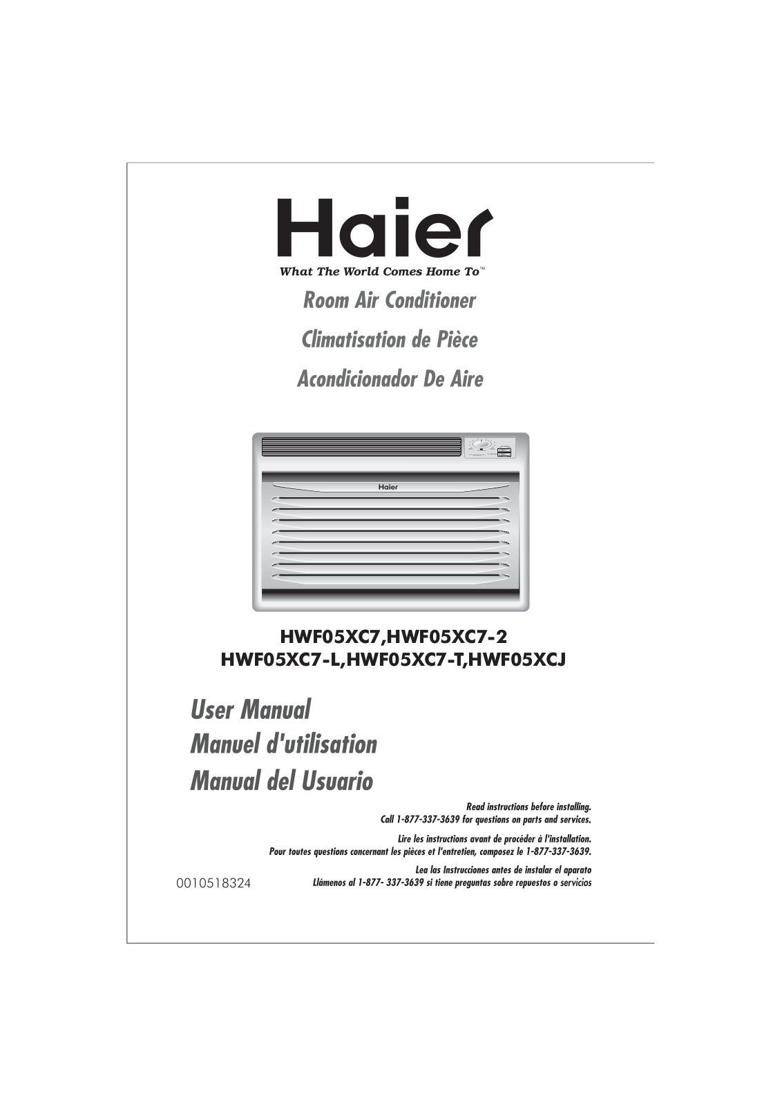 Haier Hwf05xcj Owner's Manual