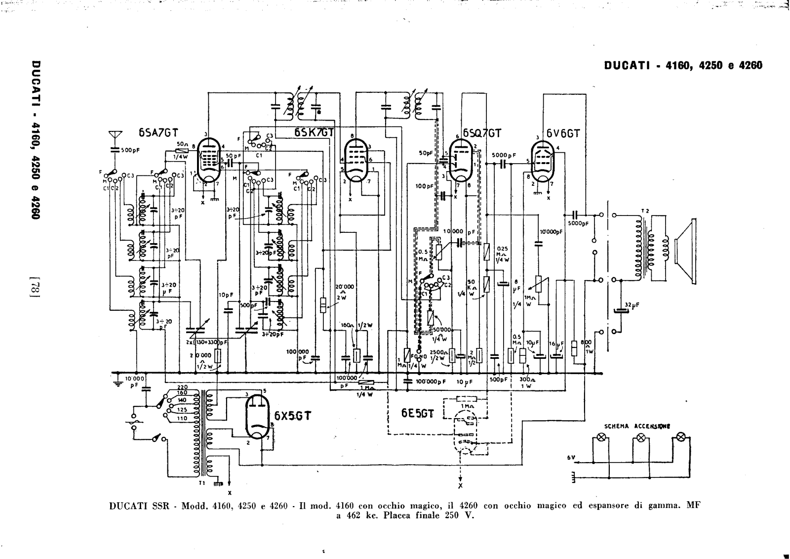 Ducati rr4160, rr4250, rr4260 schematic